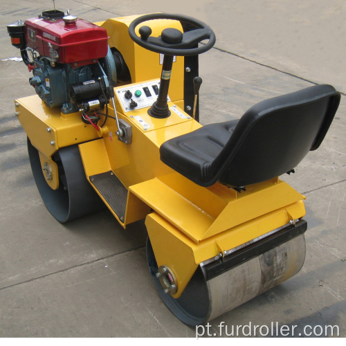 Caminhada hidrostática atrás do rolo compactador vibratório de cilindro duplo FYL-850S